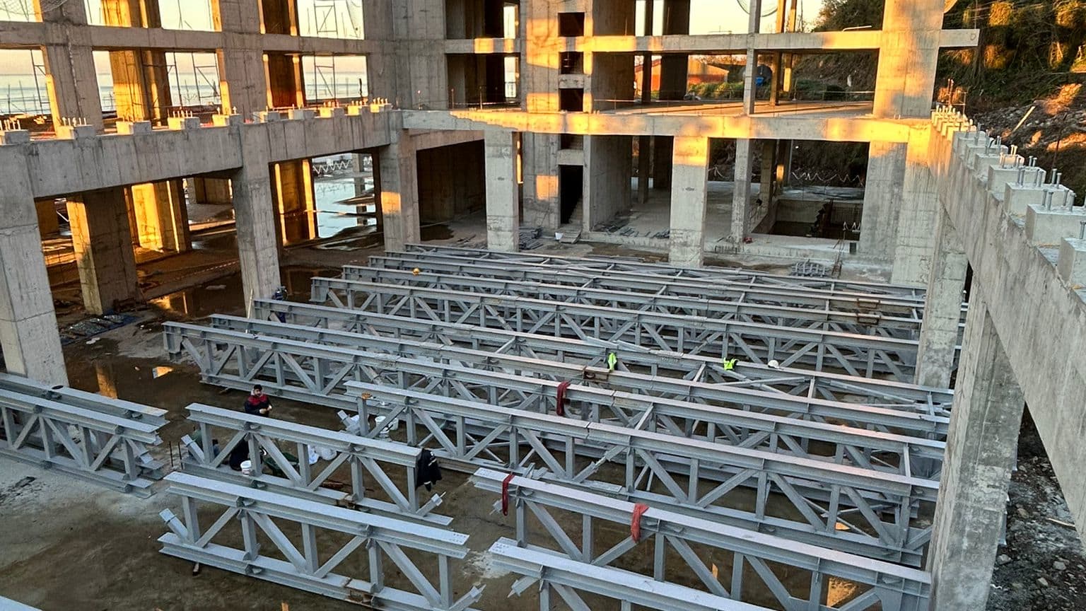 Hilton Hotel Artvin Hopa celik konstruksiyon projesi